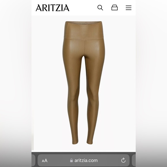 Aritzia Daria vegan leather leggings/pants - Picture 5 of 8